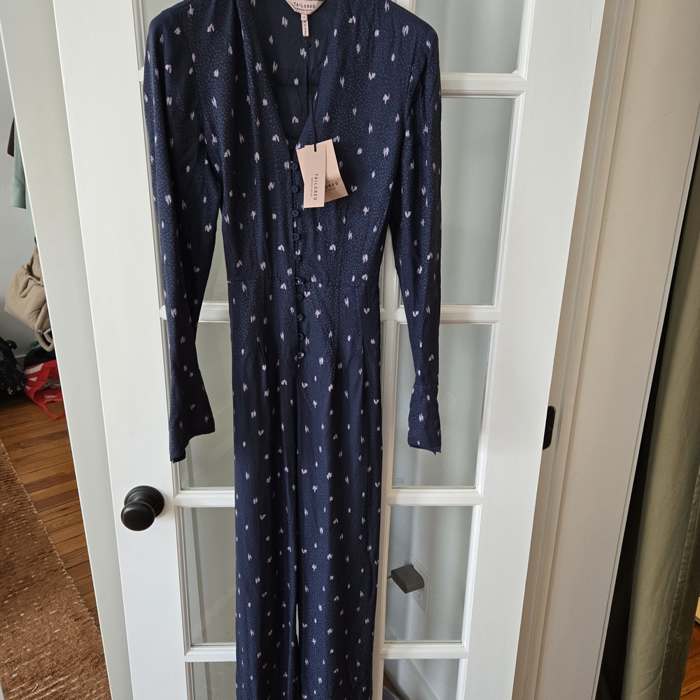 Elegant Navy Blue Women's Dress